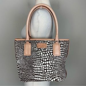 Kate Spade Brown Giraffe/ Animal Print Hand Bag